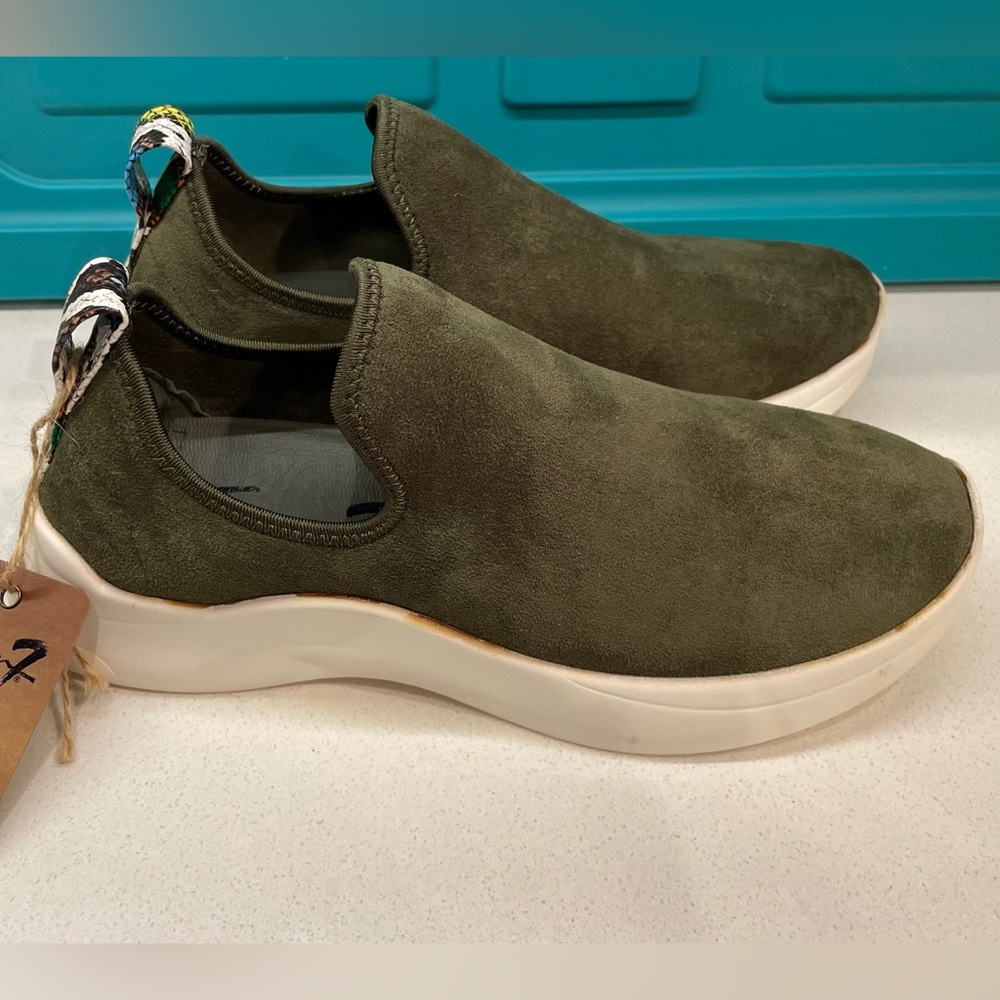 NWOT Seven 7 Olive Green Slip-On Sneakers